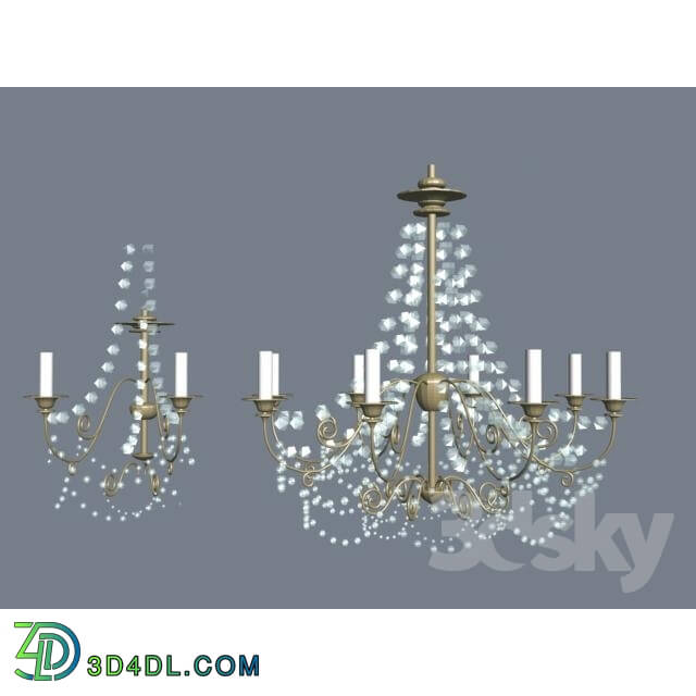 Ceiling light - Classic Sconce and 8ro_kova_ chandelier