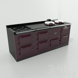 Kitchen appliance - AGA 4 door oven_ plus modular hob 