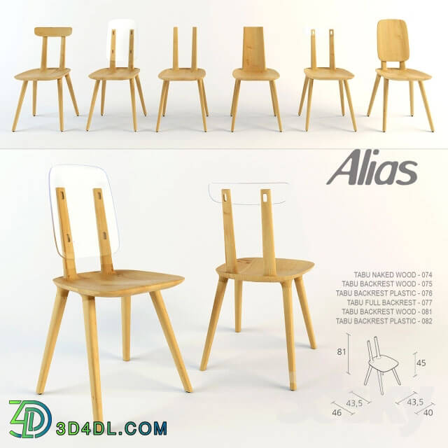 Chair - Tabu chairs by Alias