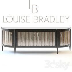 Sideboard _ Chest of drawer - Louise Bradley_ Demi Lune silver leaf 