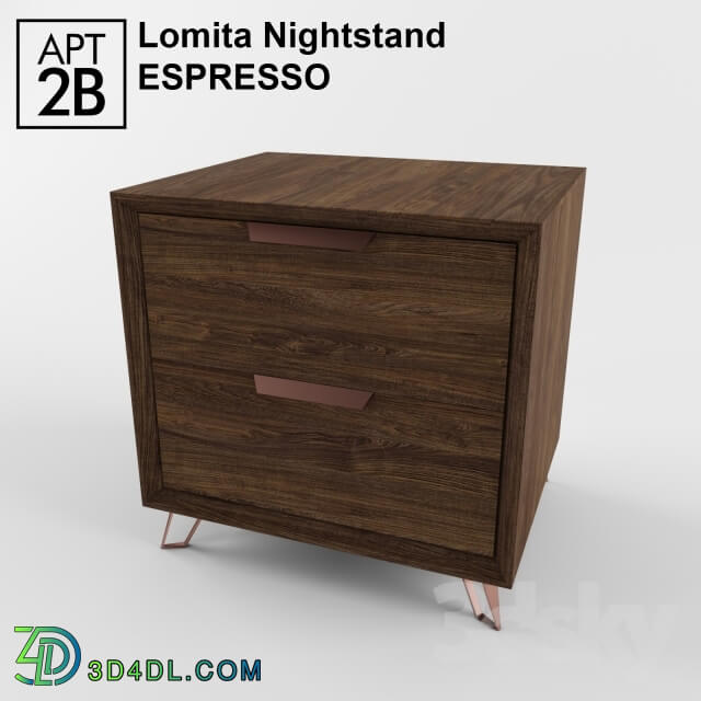 Sideboard _ Chest of drawer - Lomita Nightstand Espresso