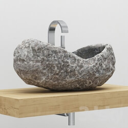 Wash basin - Stone sink bathroom 
