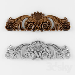 Decorative plaster - carved decoration 