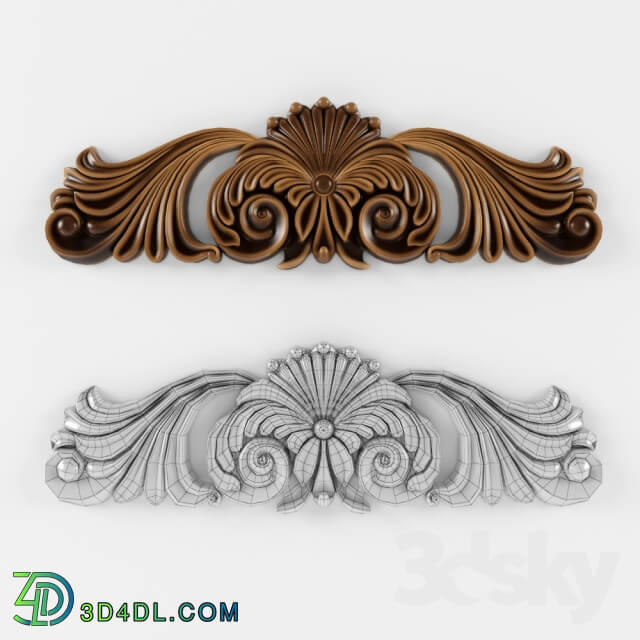 Decorative plaster - carved decoration