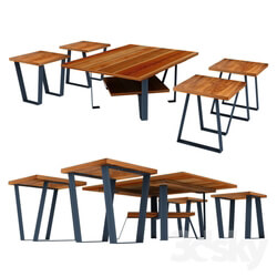 Table _ Chair - Coffee table set 