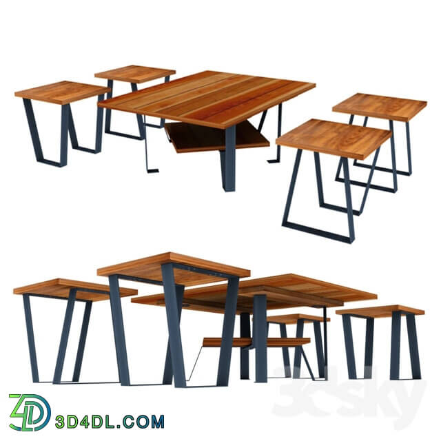 Table _ Chair - Coffee table set