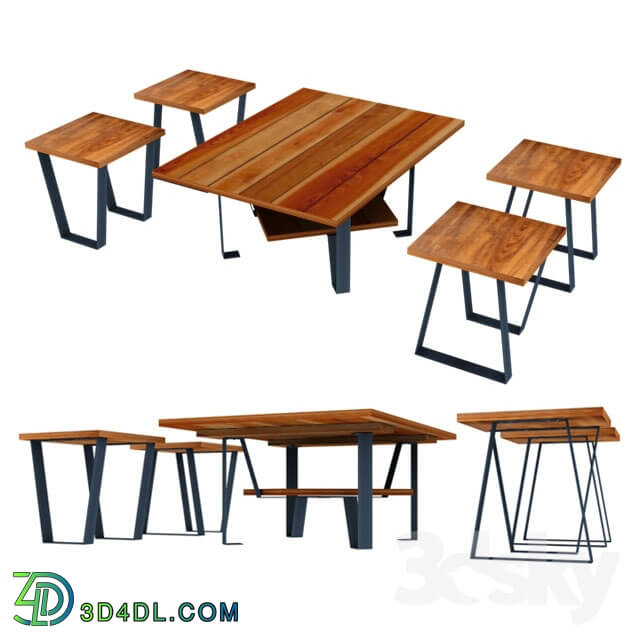 Table _ Chair - Coffee table set