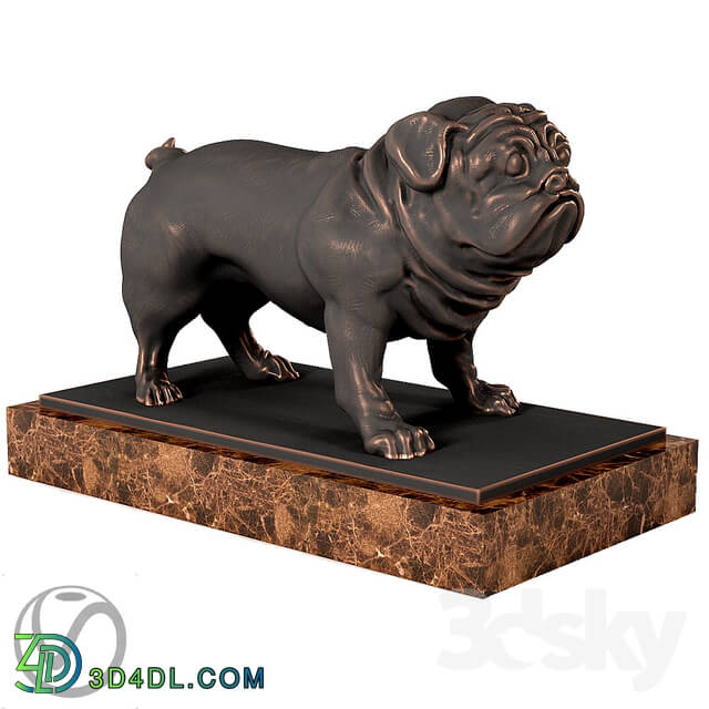 Sculpture - Pug Sculpture