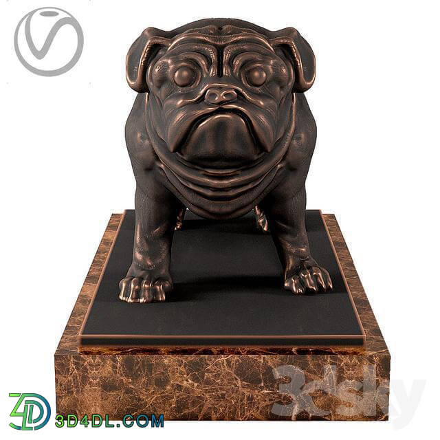 Sculpture - Pug Sculpture