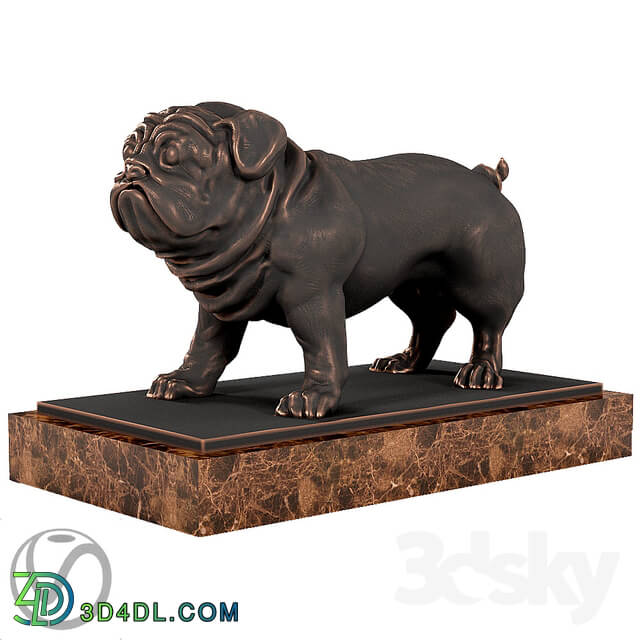 Sculpture - Pug Sculpture