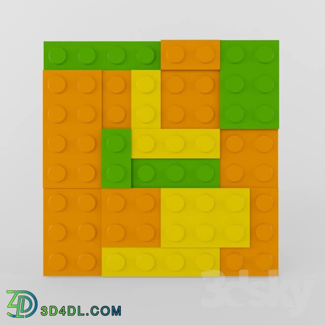 Other decorative objects - Lego wall panel