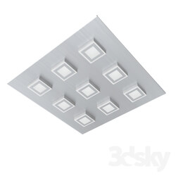 Ceiling light - 94509 LED downlight is present in the ceiling. MASIANO_ 9x3_3W _LED__ 470x470_ matt aluminum _ plastic 