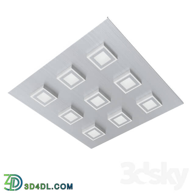 Ceiling light - 94509 LED downlight is present in the ceiling. MASIANO_ 9x3_3W _LED__ 470x470_ matt aluminum _ plastic