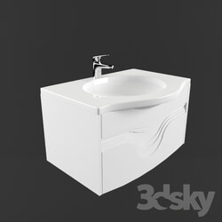 Bathroom furniture - Module with sink Valente Melato 800 