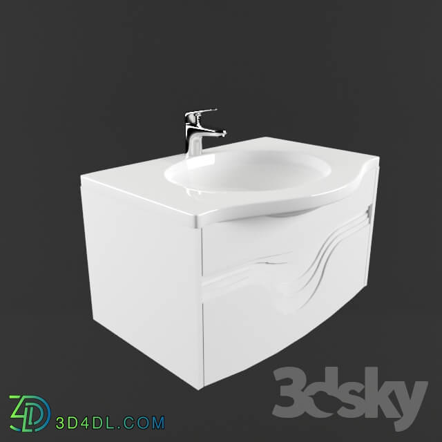 Bathroom furniture - Module with sink Valente Melato 800