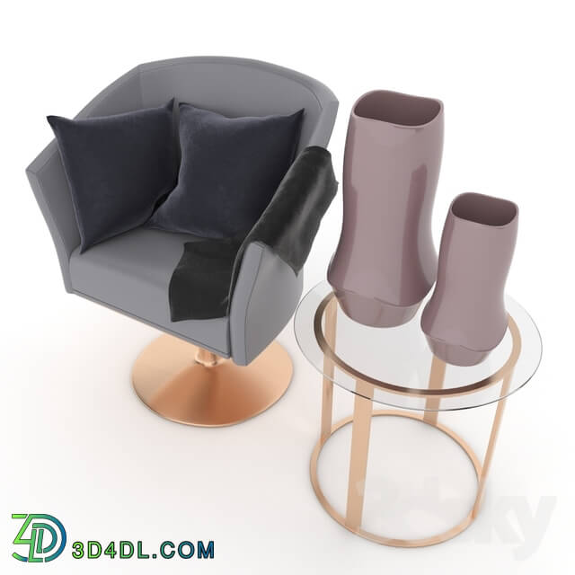 Other - Armchair With Sidetable