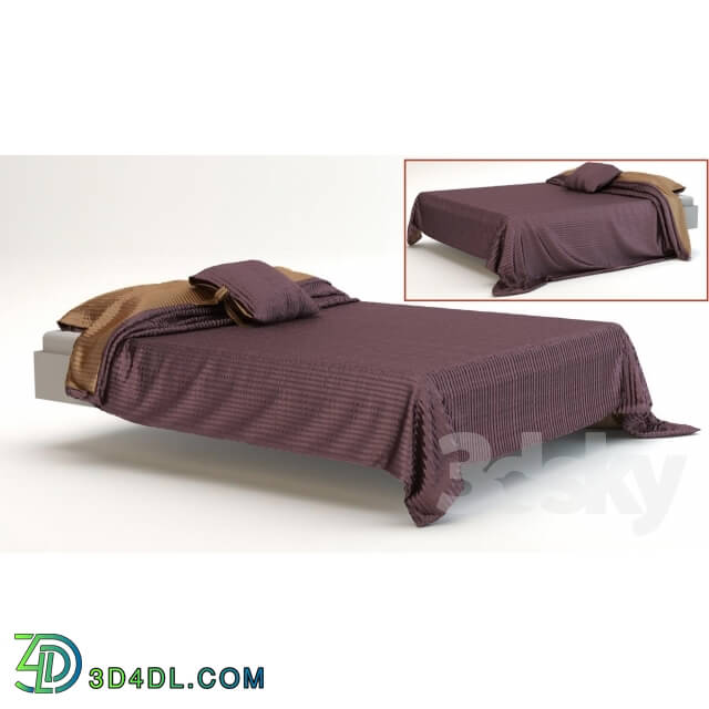 Bed - Bedspread and pillows _max purple_