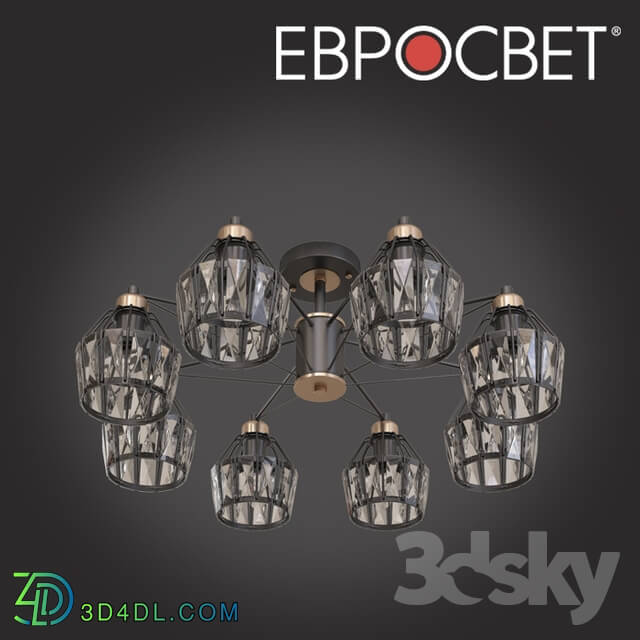 Ceiling light - OM Ceiling chandelier in the loft style Eurosvet 70075_8 Lord