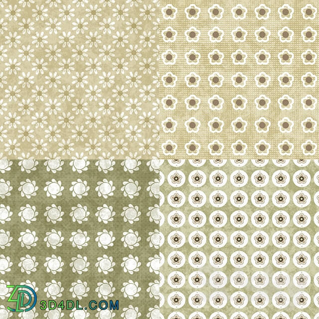 Wall covering - Textures Floreados