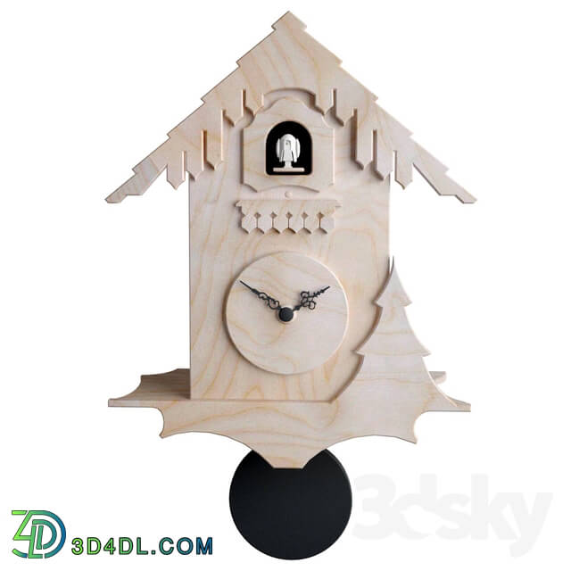 Other decorative objects - Chalet Style Cuckoo Clock - Birch