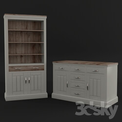 Sideboard _ Chest of drawer - Bambury Large Bookcase _ Bambury Wide Sideboard 