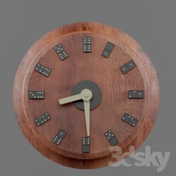 Other decorative objects - wall clock _quot_dominoes_quot_ 
