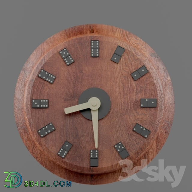 Other decorative objects - wall clock _quot_dominoes_quot_