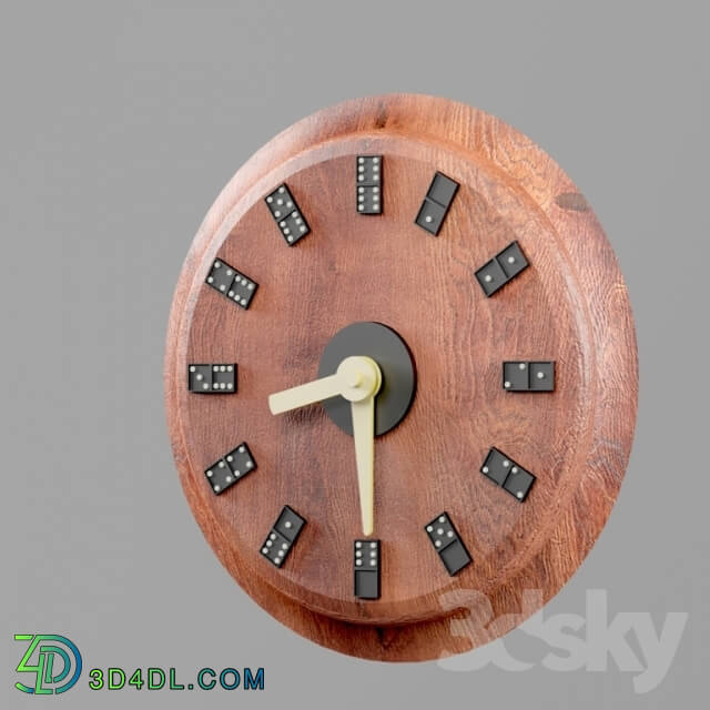 Other decorative objects - wall clock _quot_dominoes_quot_