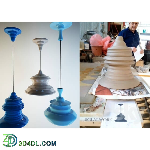 Ceiling light - Solid Spin Lamp