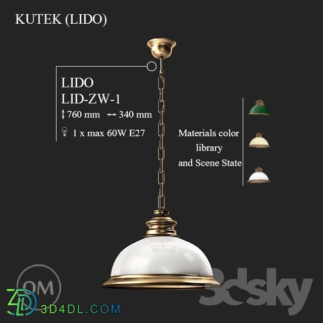 Ceiling light - KUTEK _LIDO_ LID-ZW-1