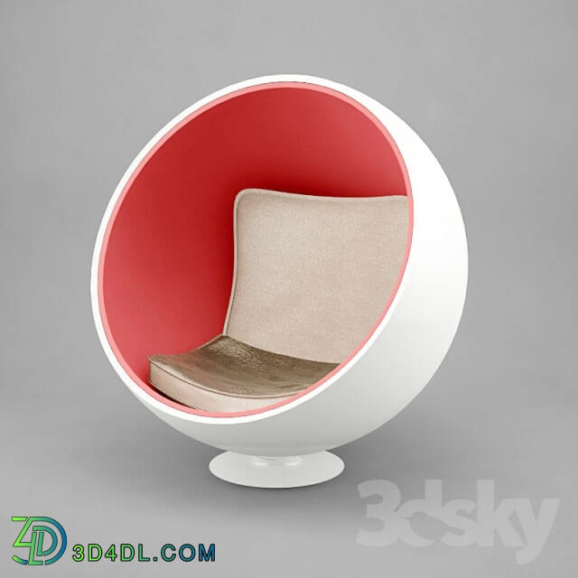 Arm chair - A Chair in the shape of an egg