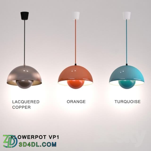 Ceiling light - FLOWERPOT VP1 _ Tradition