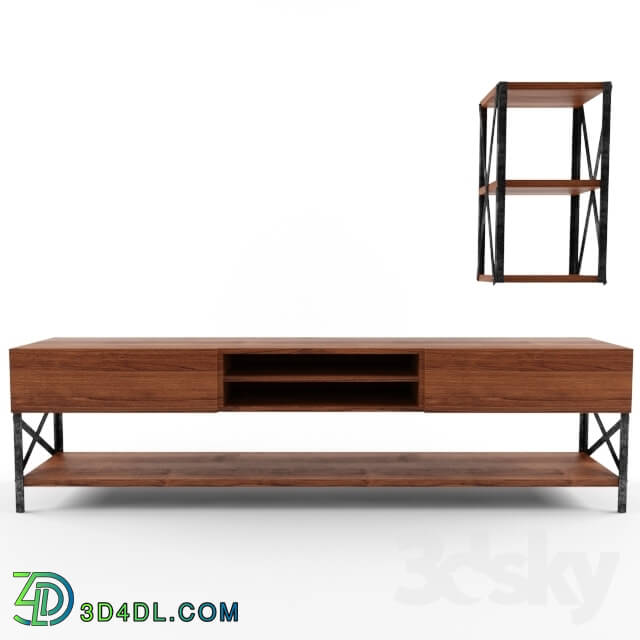 Sideboard _ Chest of drawer - Metal Wall Unit