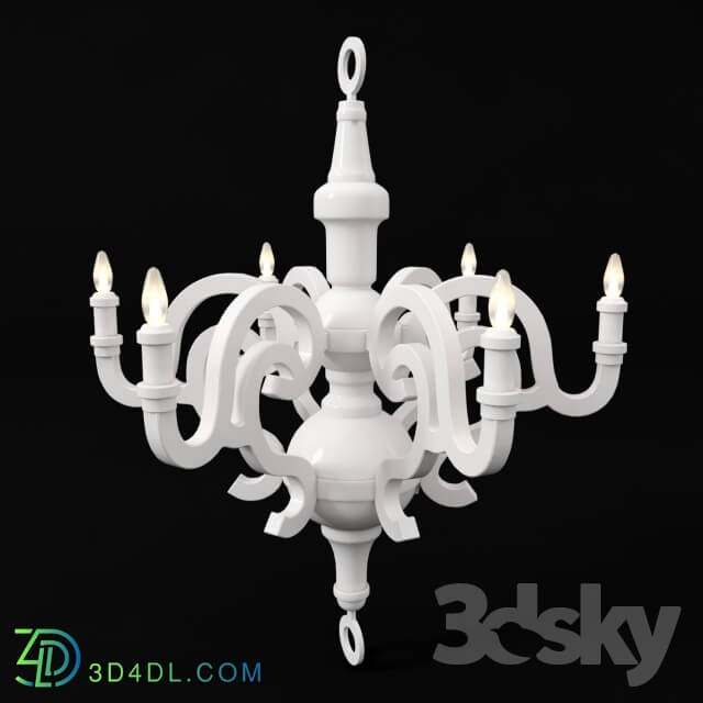 Ceiling light - Moooi Paper Chandelier Chandelier