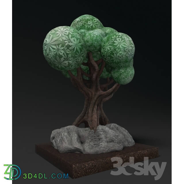 Sculpture - Sculpture cartoon tree