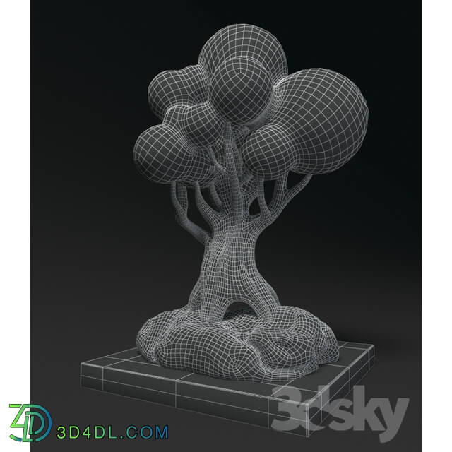 Sculpture - Sculpture cartoon tree