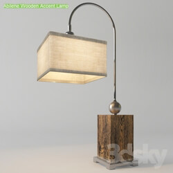 Table lamp - Abilene Wooden Accent Lamp 