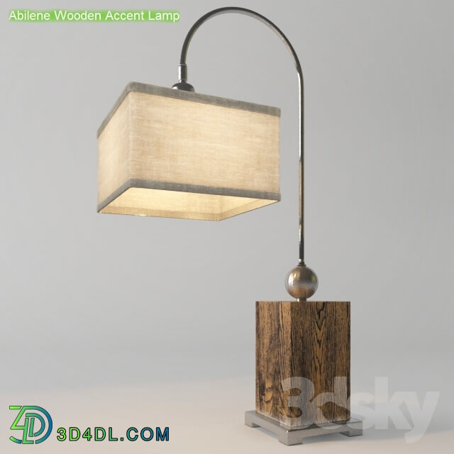 Table lamp - Abilene Wooden Accent Lamp