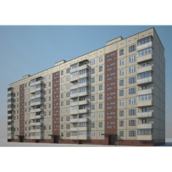 Building - Panel 9-storey residential building 