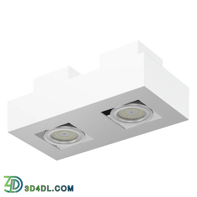 CGaxis Vol114 (41) double rectangular halogen light