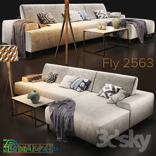 Sofa - Sofa natuzzi Fly 2563