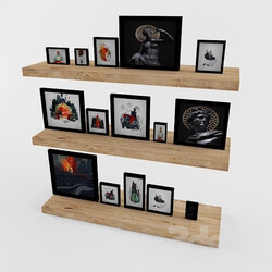 Other - shelves with paintings 