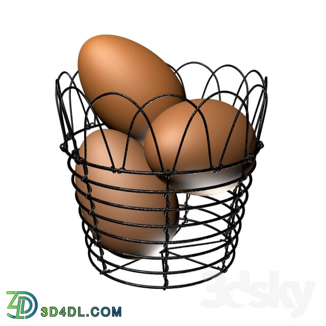 Food and drinks - eggs in the basket