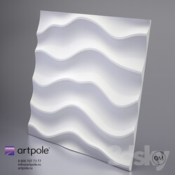 3D panel - 3d plaster panel Sandy from Artpole 