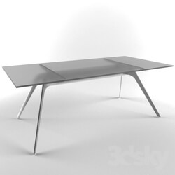 Table - Table with metal legs 