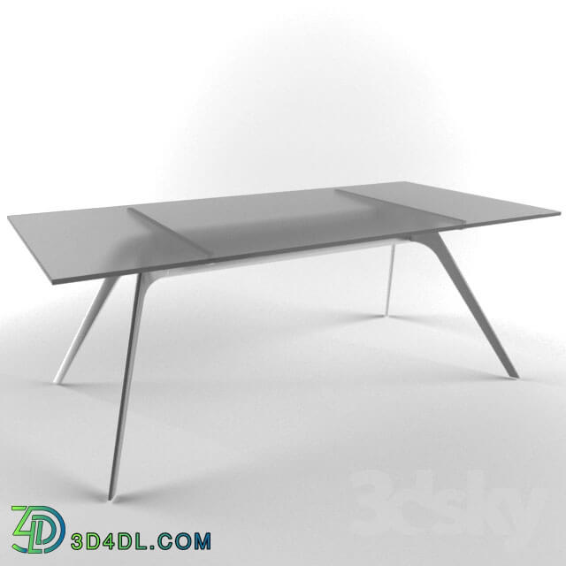 Table - Table with metal legs