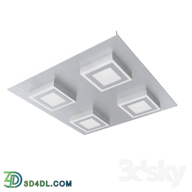 Ceiling light - 94508 LED downlight is present in the ceiling. MASIANO_ 4х3_3W _LED__ 270х270_ aluminum matt _ plastic_