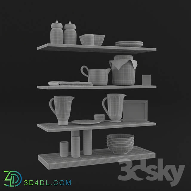 Tableware - Decor for Bambury Large Bookcase