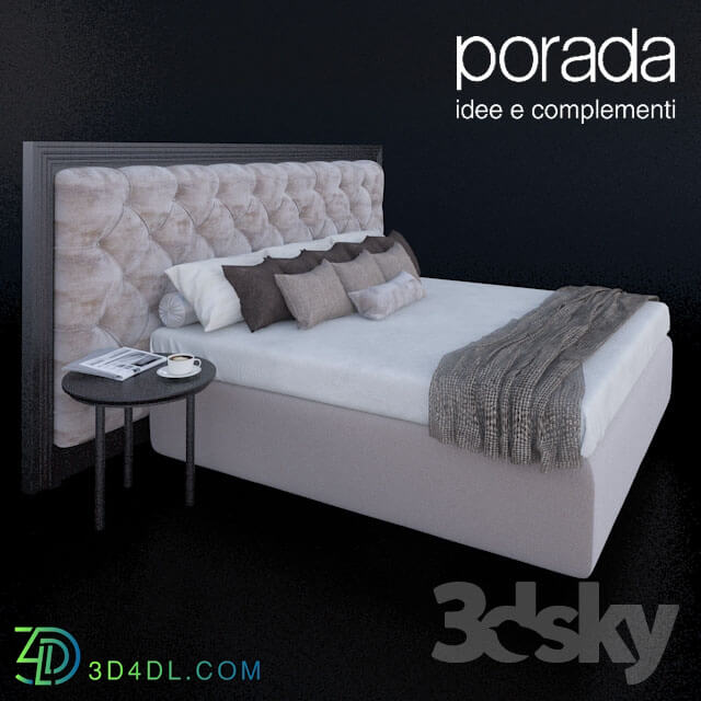 Bed - Bed Porada Enya capitoné