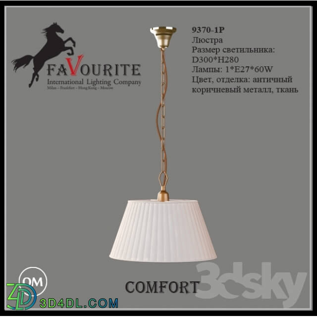 Ceiling light - Favourite 9370-1 p chandelier